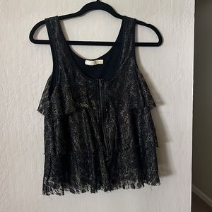 {Pins and Needles} Sparkly lace top